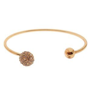 18K Gold Plated Czech Crystal Bracelet B702G